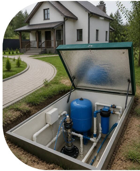 Автономное водоснабжение дома в Стрежевом от 152925 р. | АПаруса-Стж