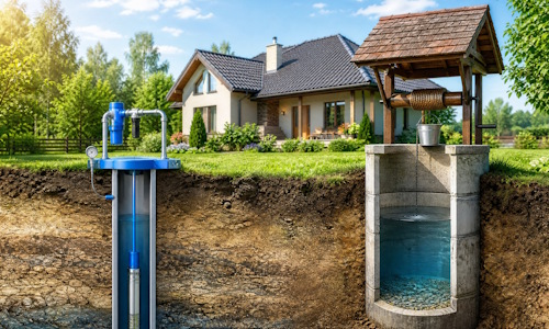 Автономное водоснабжение загородного дома Стрежевой: скважина или колодец 